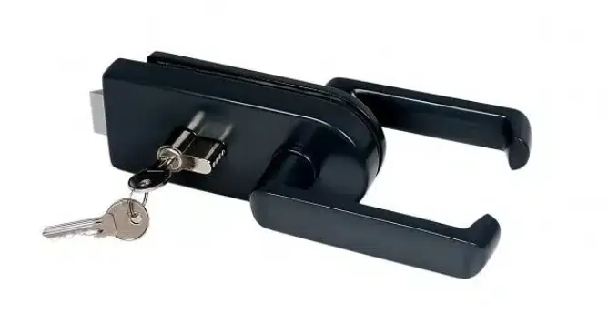 Încuietoare pentru mânerul ușii de sticlă Kahe, culoare antracit KH 225-AG