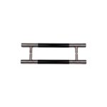 Mâner din plexiglas negru pentru ușă din sticlă 60x30